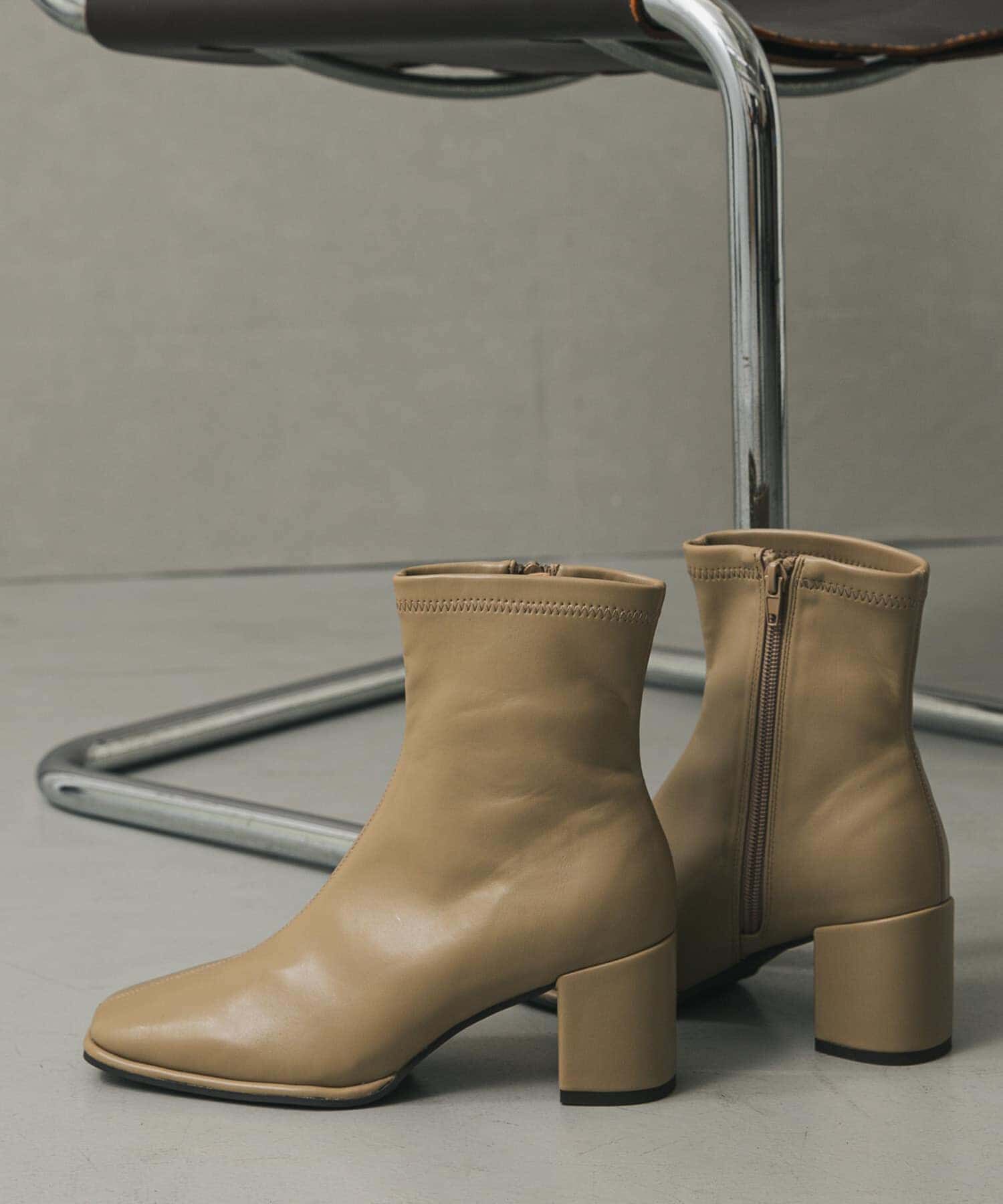 SENSE OF PLACE by URBAN RESEARCH「スクエアトウセンターシームストレッチブーツ」|ショートブーツ|