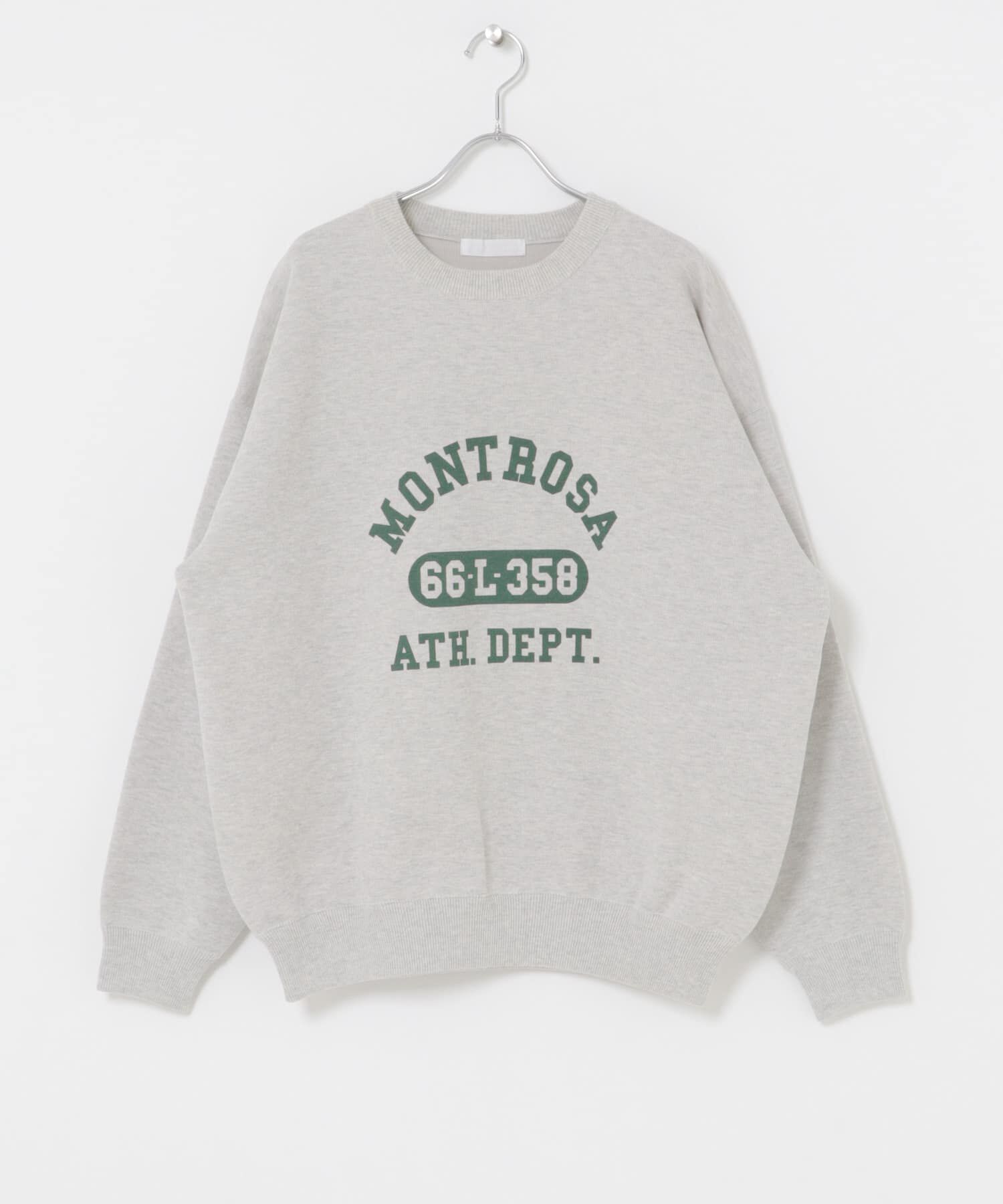 SENSE OF PLACE by URBAN RESEARCH「スウェットライクカレッジロゴニット」|ニット・セーター|