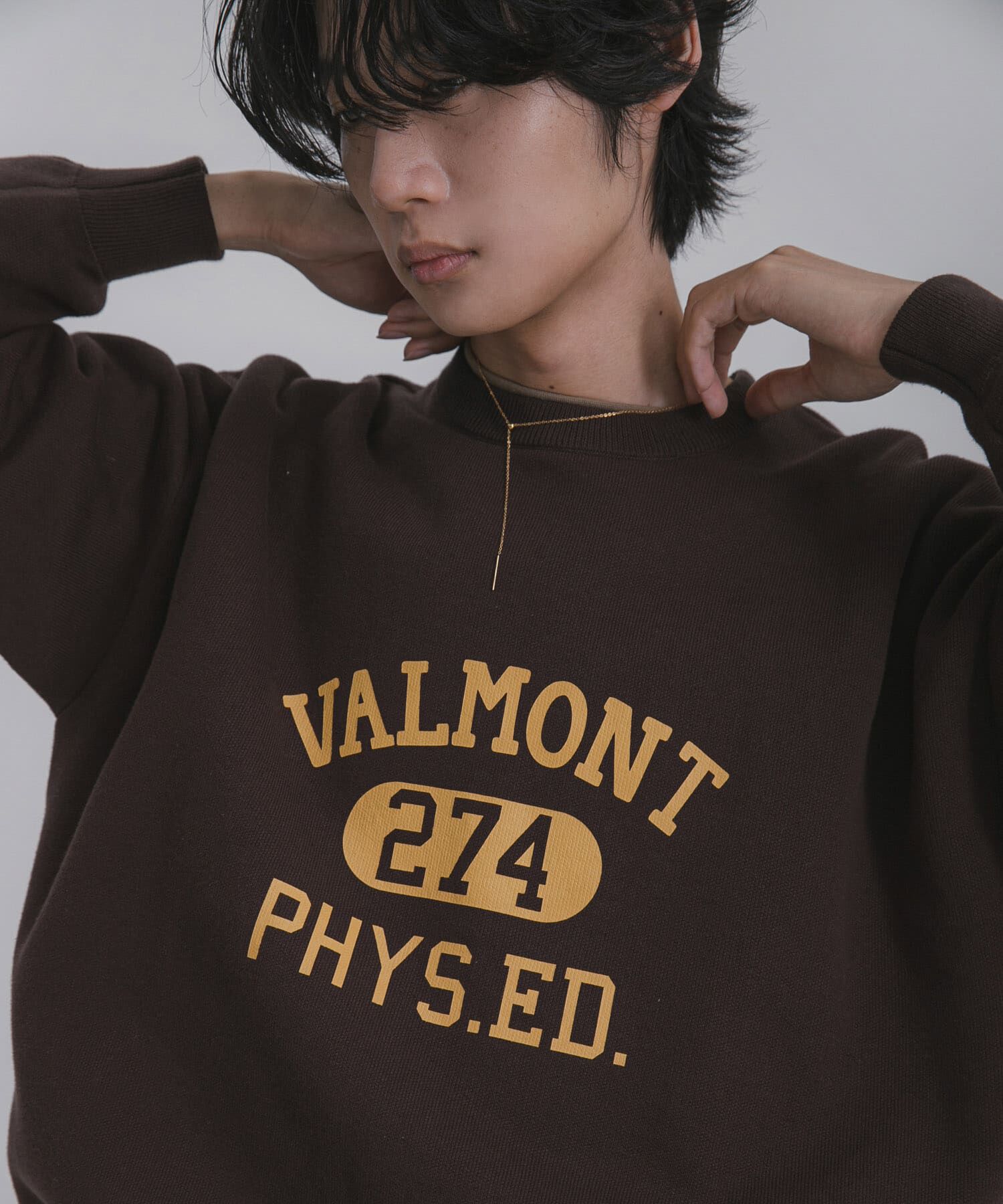 SENSE OF PLACE by URBAN RESEARCH「スウェットライクカレッジロゴニット」|ニット・セーター|