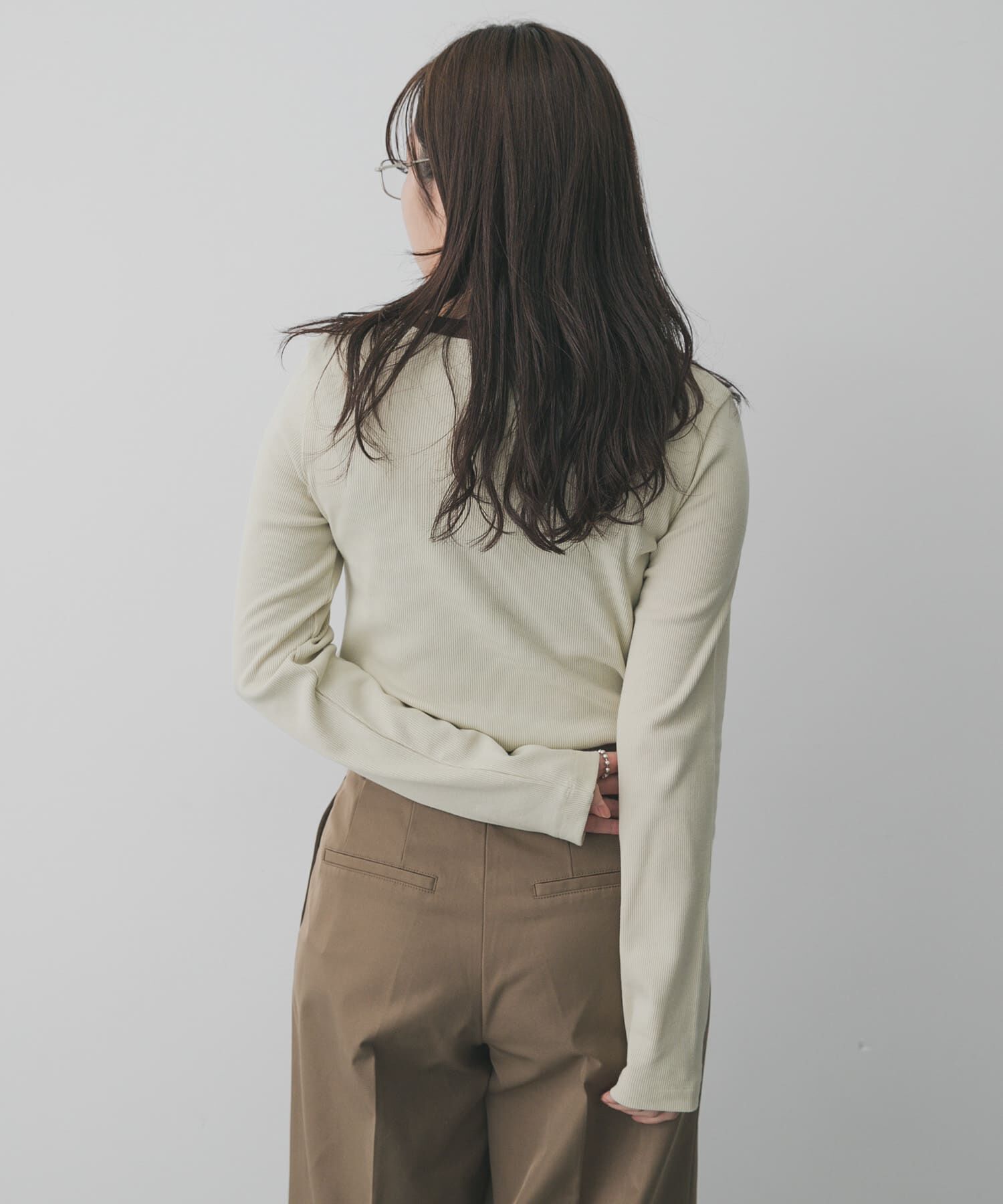 SENSE OF PLACE by URBAN RESEARCH「ラウンドネックリブTシャツ」|Tシャツ・カットソー|