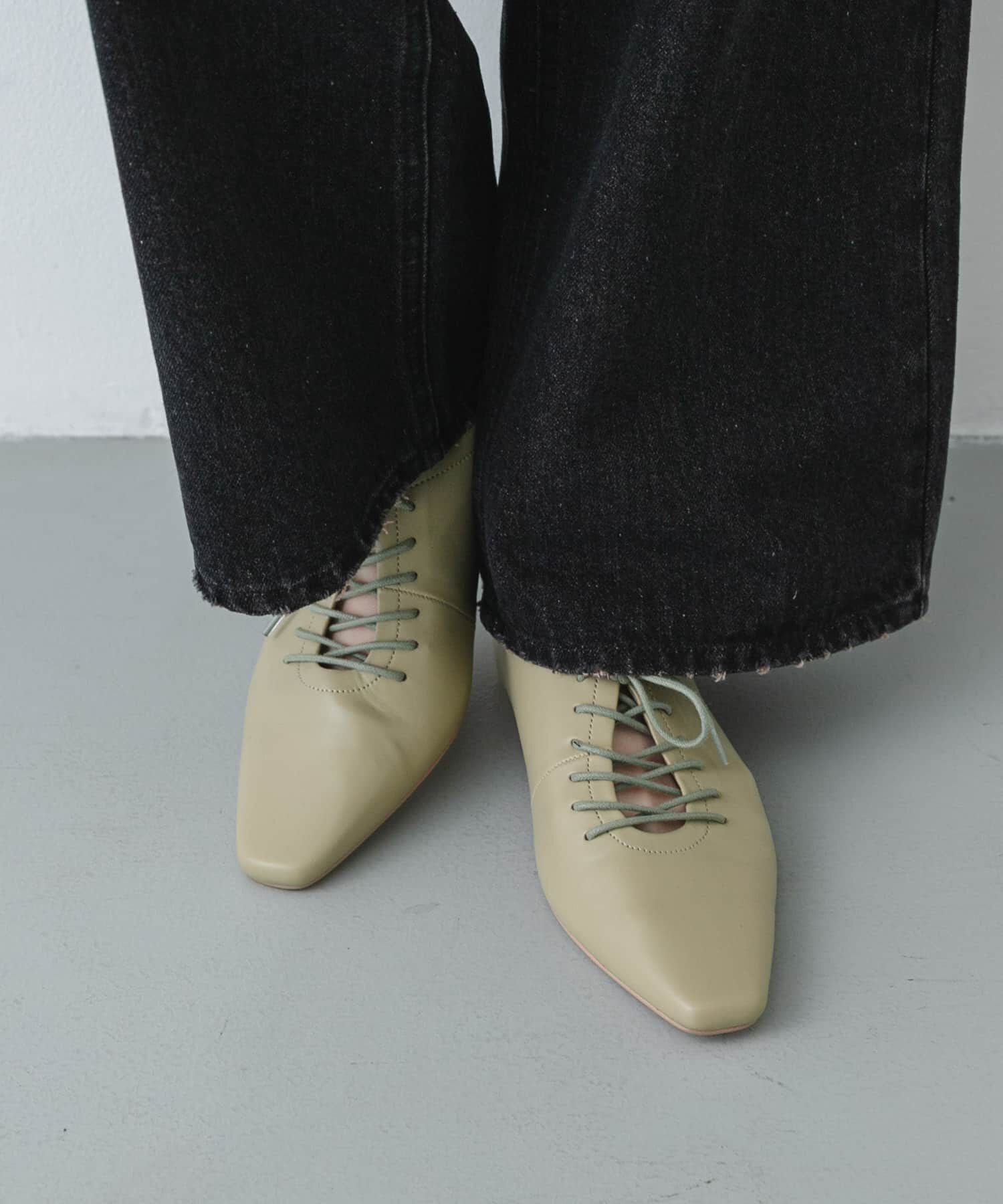 SENSE OF PLACE by URBAN RESEARCH「『抗菌』ギャザーレースアップシューズ」|その他|ベージュ