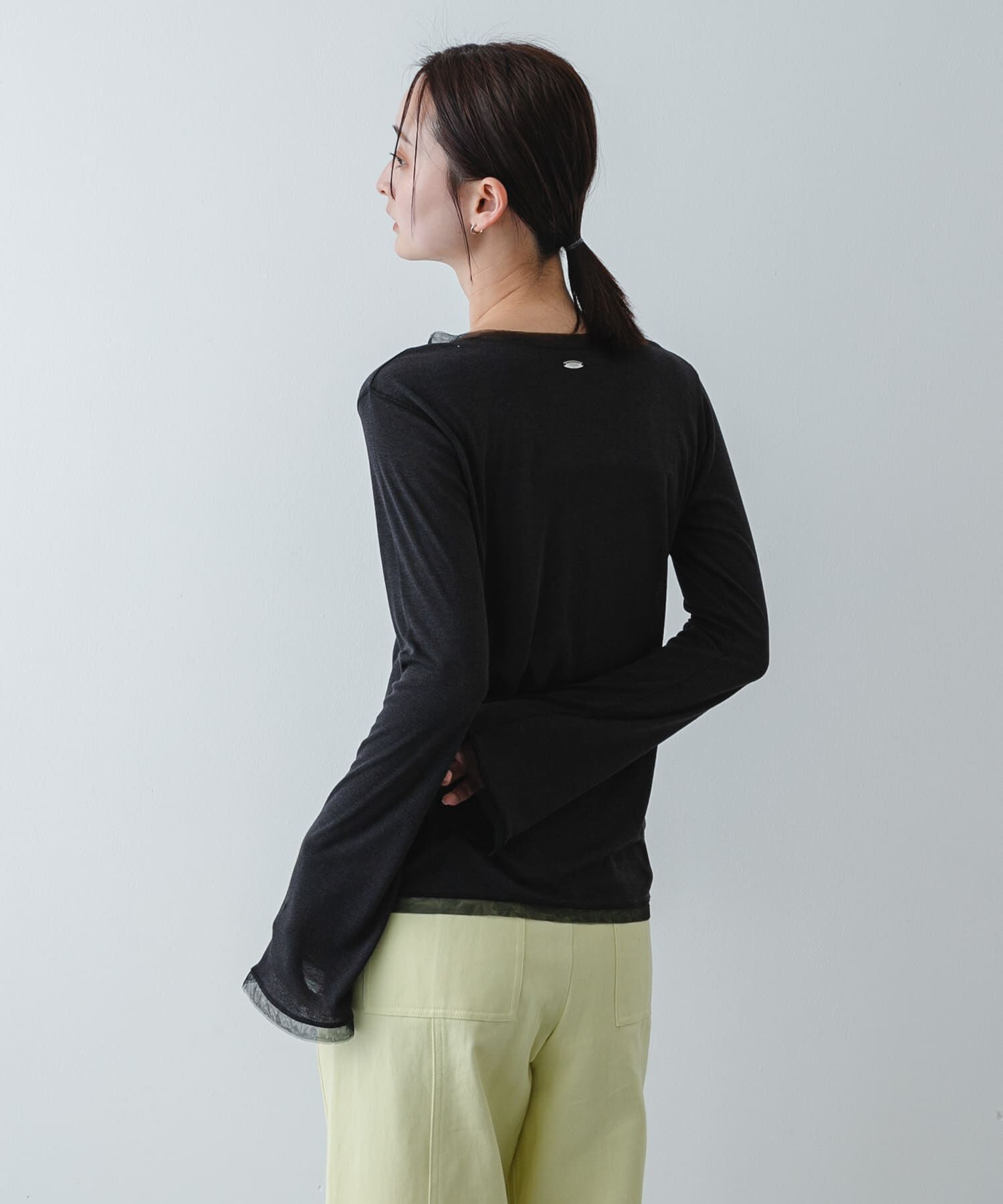 SENSE OF PLACE by URBAN RESEARCH「チュールシアーレイヤードカットカーディガン」|カーディガン|