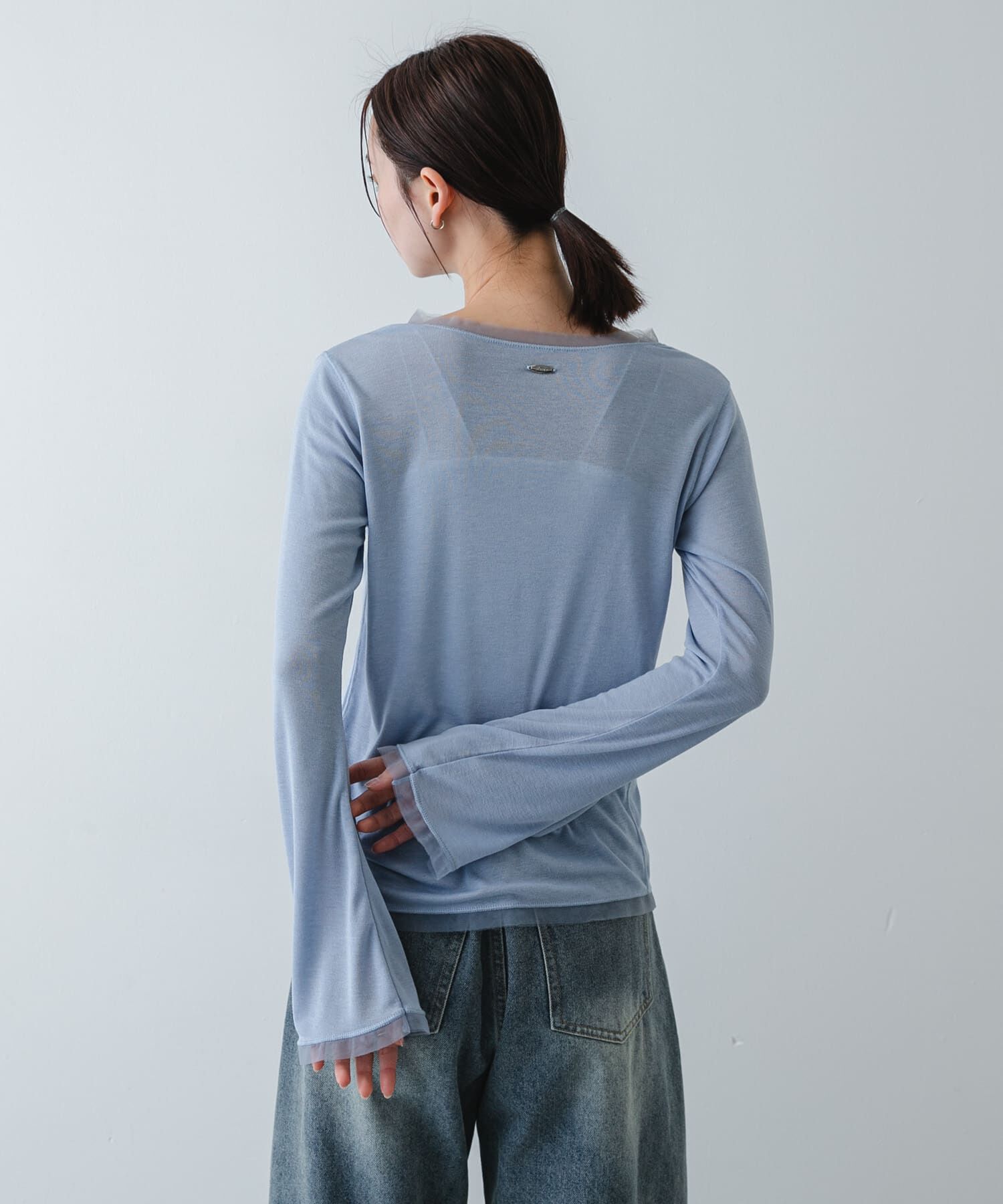 SENSE OF PLACE by URBAN RESEARCH「チュールシアーレイヤードカットカーディガン」|カーディガン|