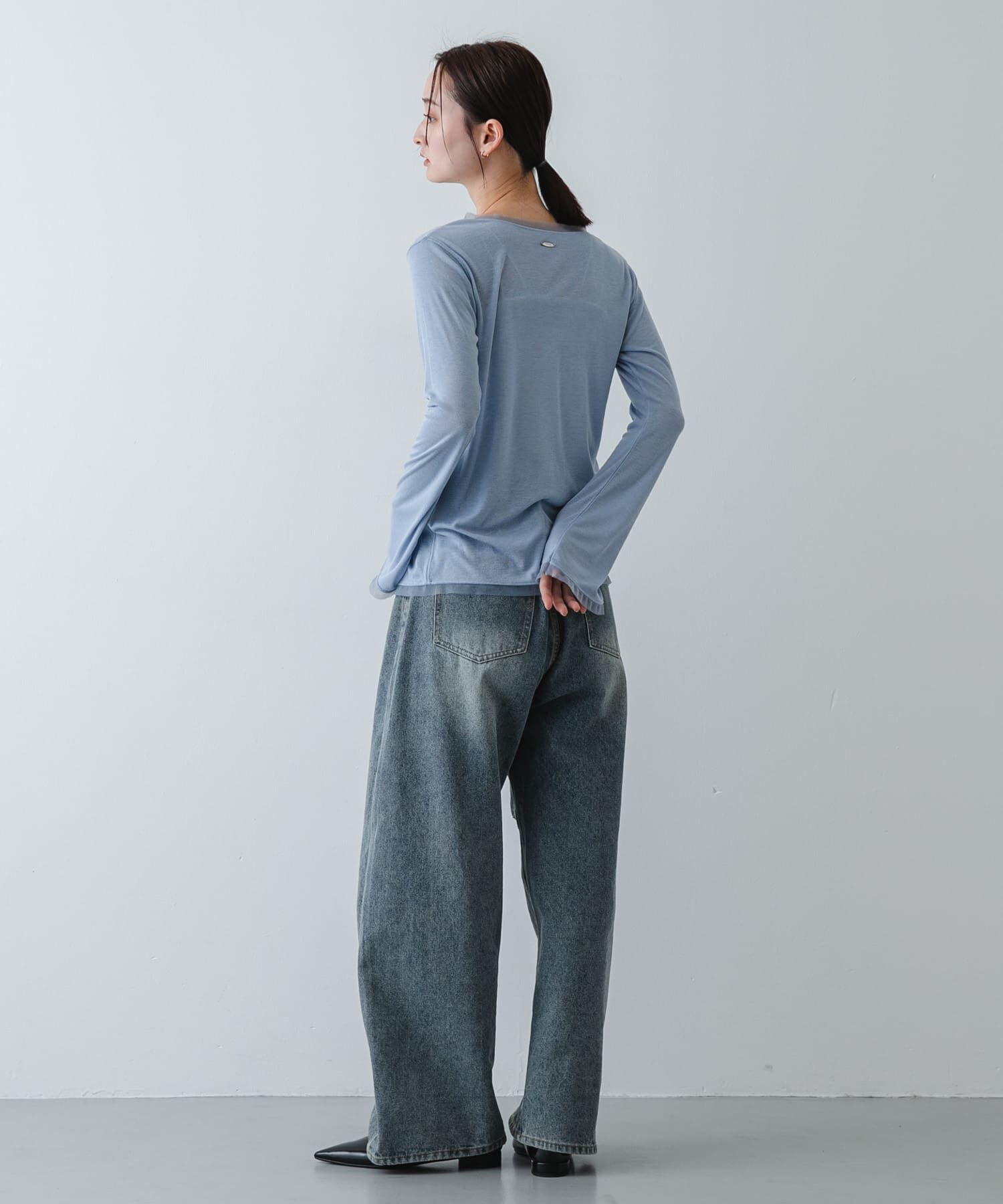 SENSE OF PLACE by URBAN RESEARCH「チュールシアーレイヤードカットカーディガン」|カーディガン|