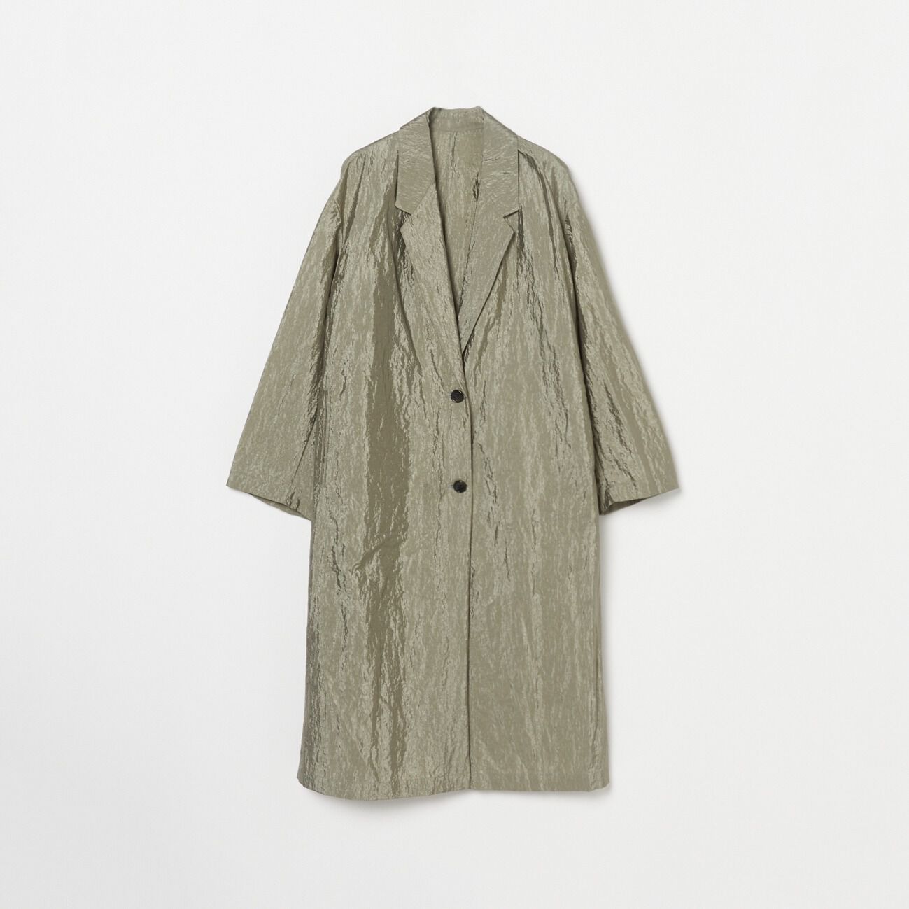 HELIOPOLE「HELIOPOLE SHINY SHEER LIGHT COAT」|トレンチコート|カーキ