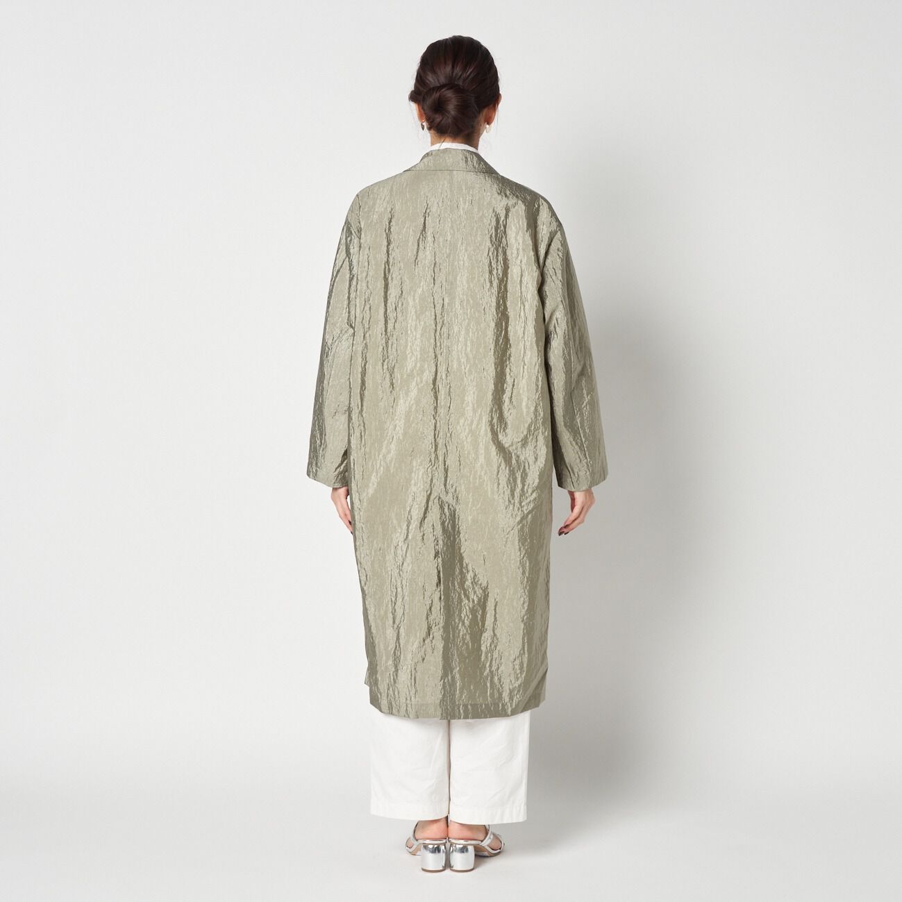 HELIOPOLE「HELIOPOLE SHINY SHEER LIGHT COAT」|トレンチコート|