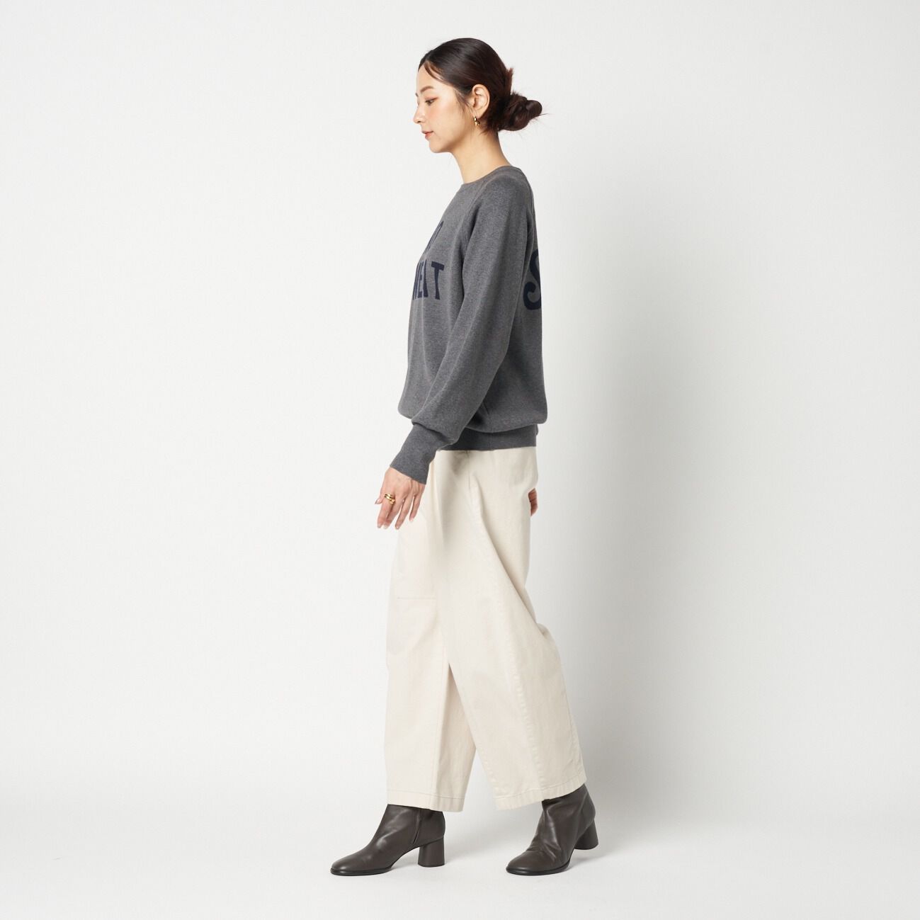 HELIOPOLE「HELIOPOLE DOUBLE JACQUARD LOGO KNIT」|ニット・セーター|