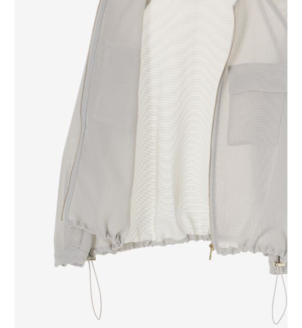 le.coeur blanc「《手洗い可能》フロントポケットメッシュブルゾン」|ブルゾン・スタジャン|