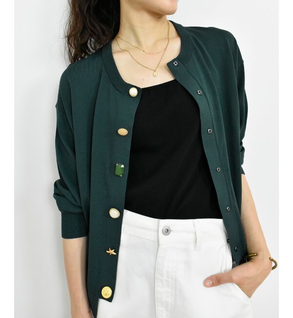  「TORRAZZO DONNA ビジューカーディガン」|カーディガン|