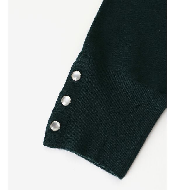  「スリーブボタンクループルオーバー」|ニット・セーター|