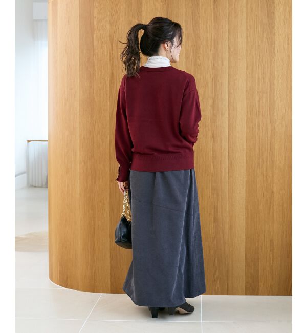  「スリーブボタンクループルオーバー」|ニット・セーター|