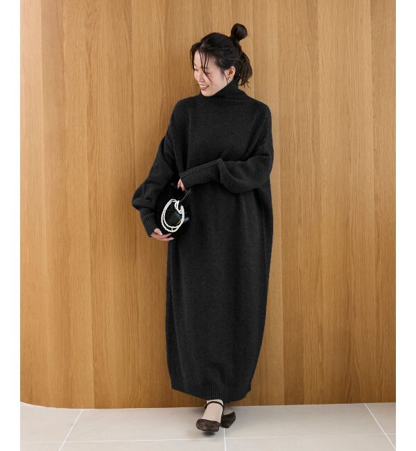  「ネックが選べるニットワンピース」|ワンピース|