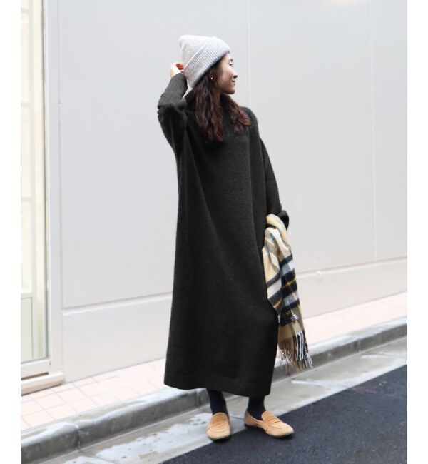  「ネックが選べるニットワンピース」|ワンピース|