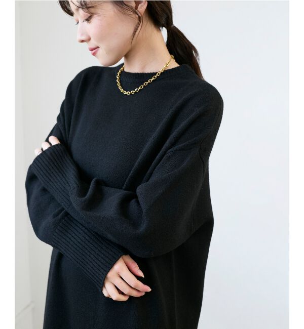  「ネックが選べるニットワンピース」|ワンピース|