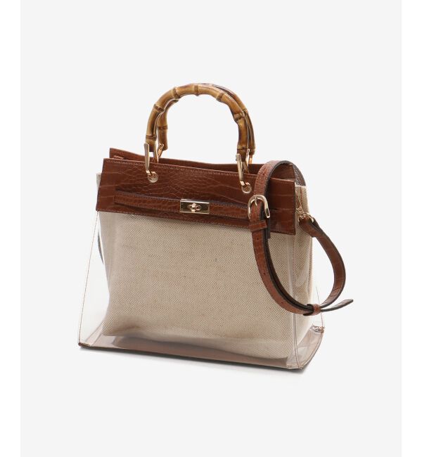  「バンブーハンドルクリアビニールバッグ」|その他|