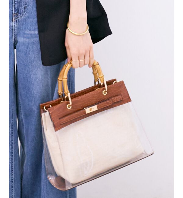  「バンブーハンドルクリアビニールバッグ」|その他|