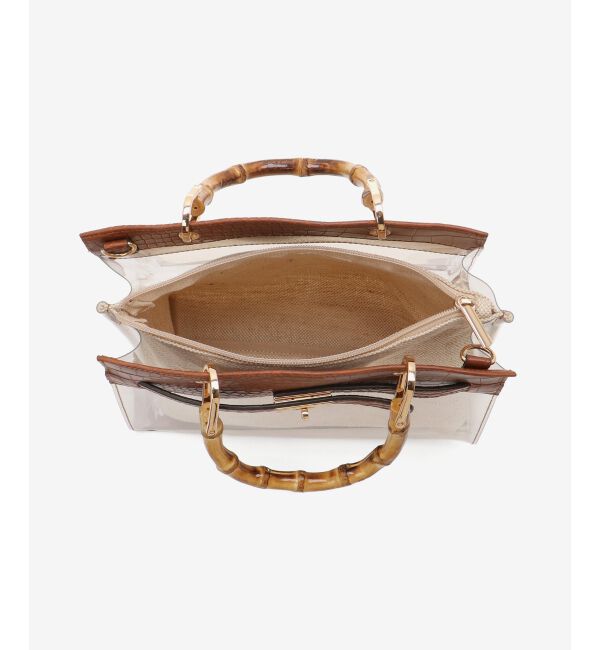  「バンブーハンドルクリアビニールバッグ」|その他|