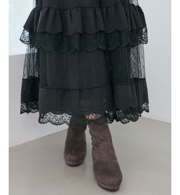  「フカフカヒールストレッチブーツ」|ショートブーツ|