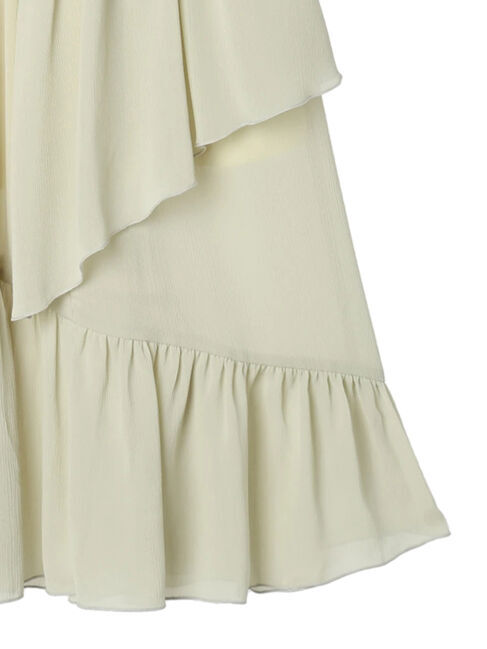 earth music&ecology「シアー楊柳アシメティアードスカート」|スカート|