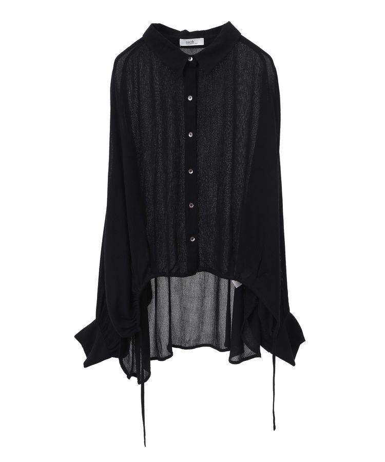 earth music&ecology「レーヨンクレープドロストシャツ」|シャツ・ブラウス|