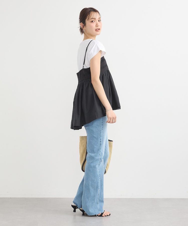 earth music&ecology「SET2点レースキャミ+フレンチTee」|Tシャツ・カットソー|