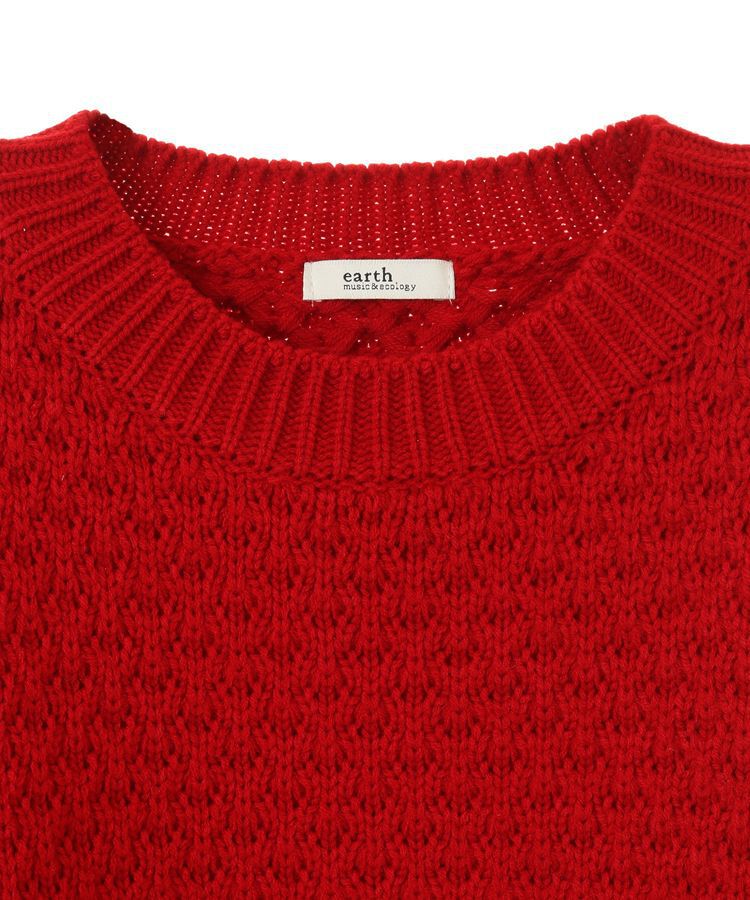earth music&ecology「ポコポコジャガードニットプルオーバー」|ニット・セーター|