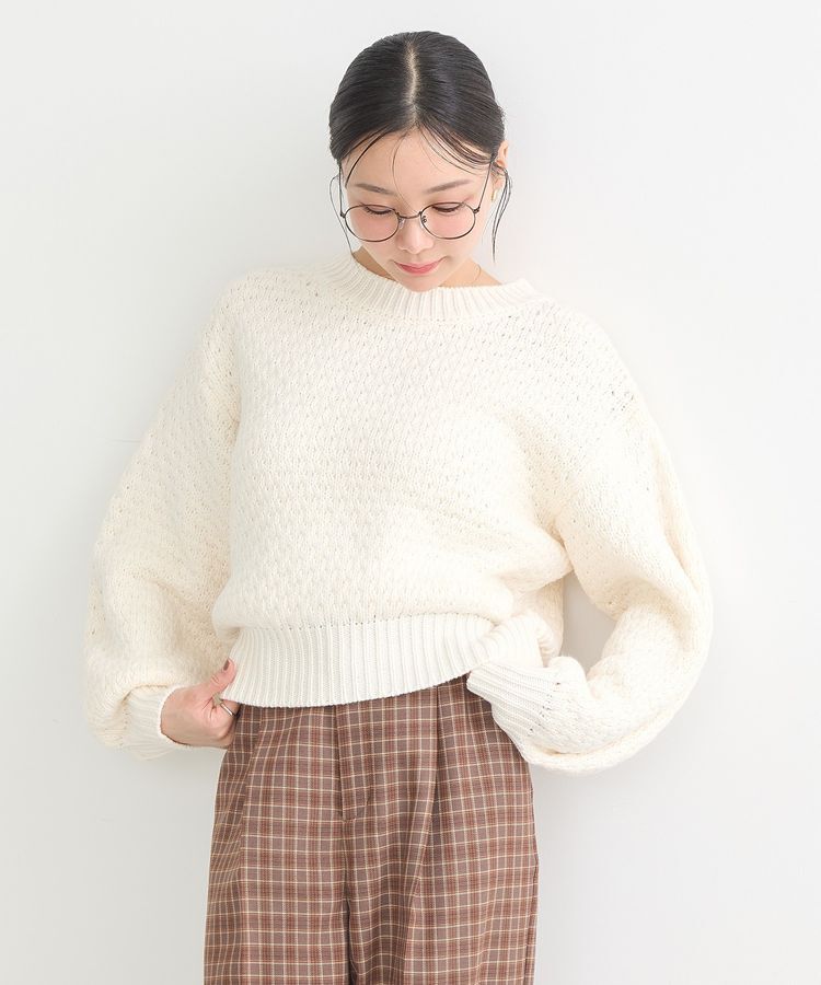 earth music&ecology「ポコポコジャガードニットプルオーバー」|ニット・セーター|