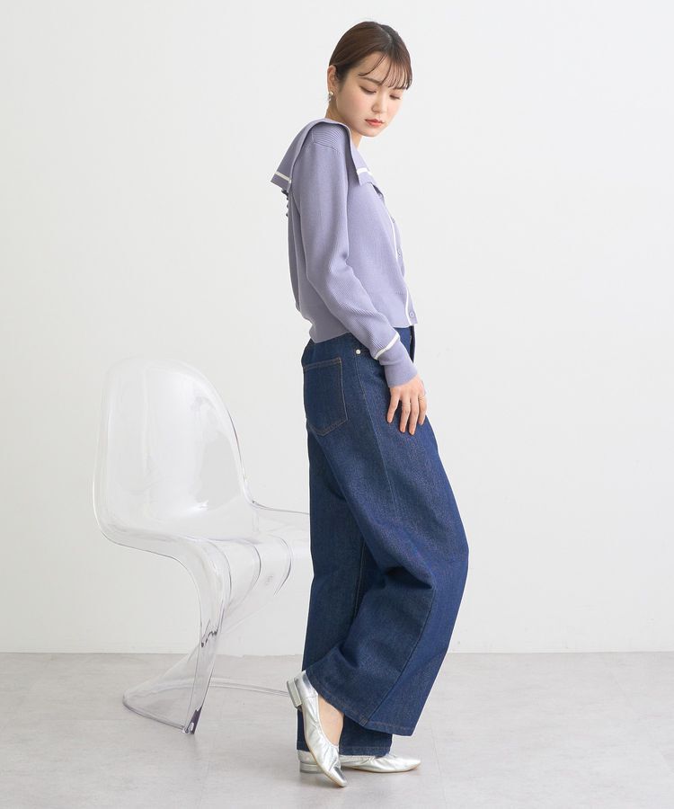 earth music&ecology「ビッグカラーカーディガン」|カーディガン|