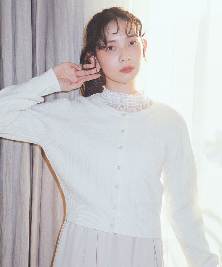 earth music&ecology「レースドッキングプルオーバー」|Tシャツ・カットソー|