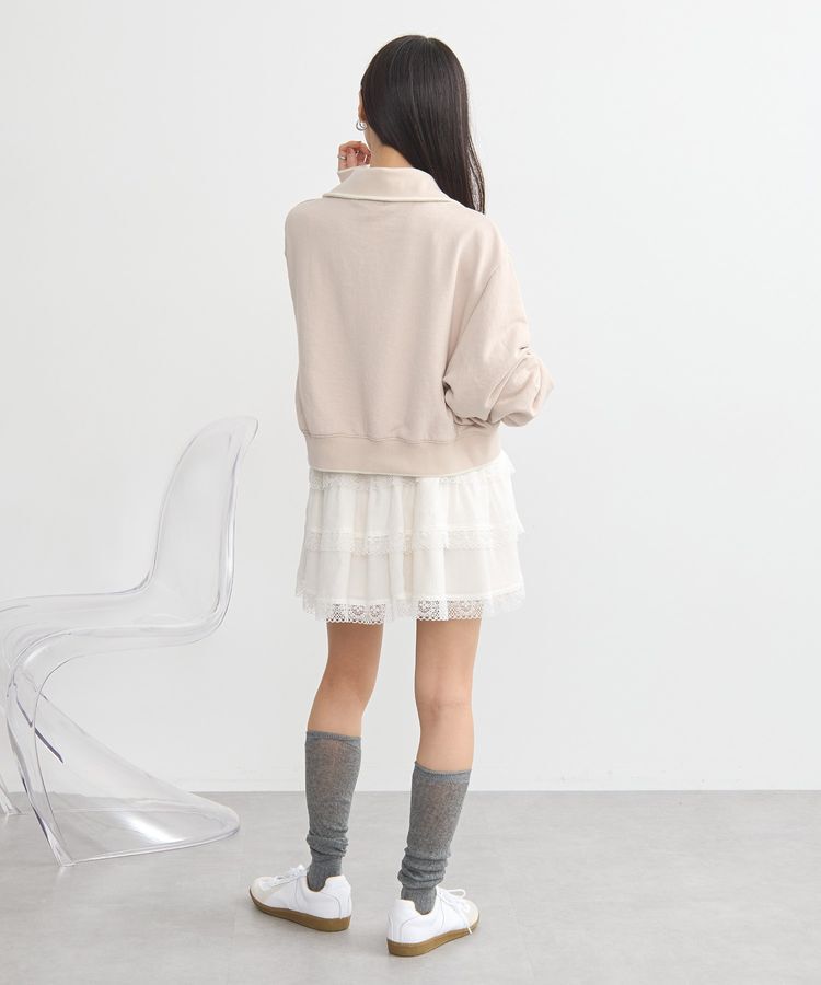 earth music&ecology「ハーフジップラインプルオーバー」|スウェット・ジャージ|