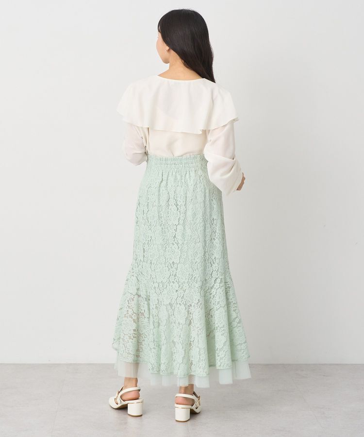 earth music&ecology「シアーラッフルブラウス」|シャツ・ブラウス|