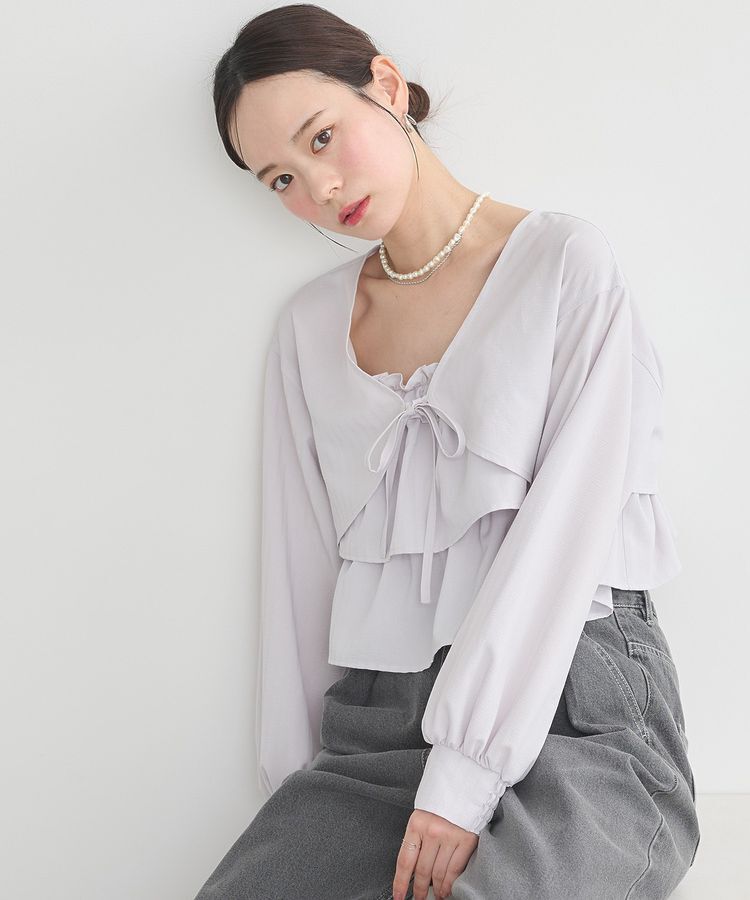 earth music&ecology「ティアードアンサンブルブラウス」|シャツ・ブラウス|