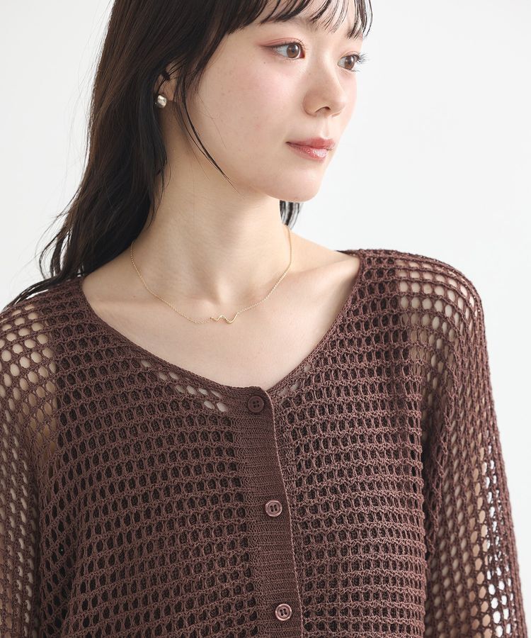 earth music&ecology「SET2点メッシュニットカーディガン＋ビスチェ」|カーディガン|