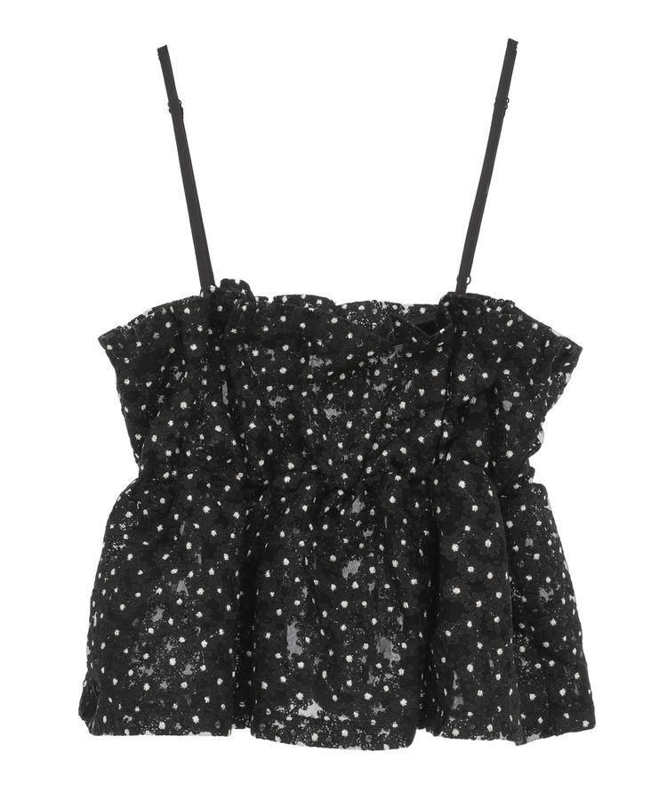 earth music&ecology「キラキラフラワー刺繍ビスチェ」|ベスト・ジレ|