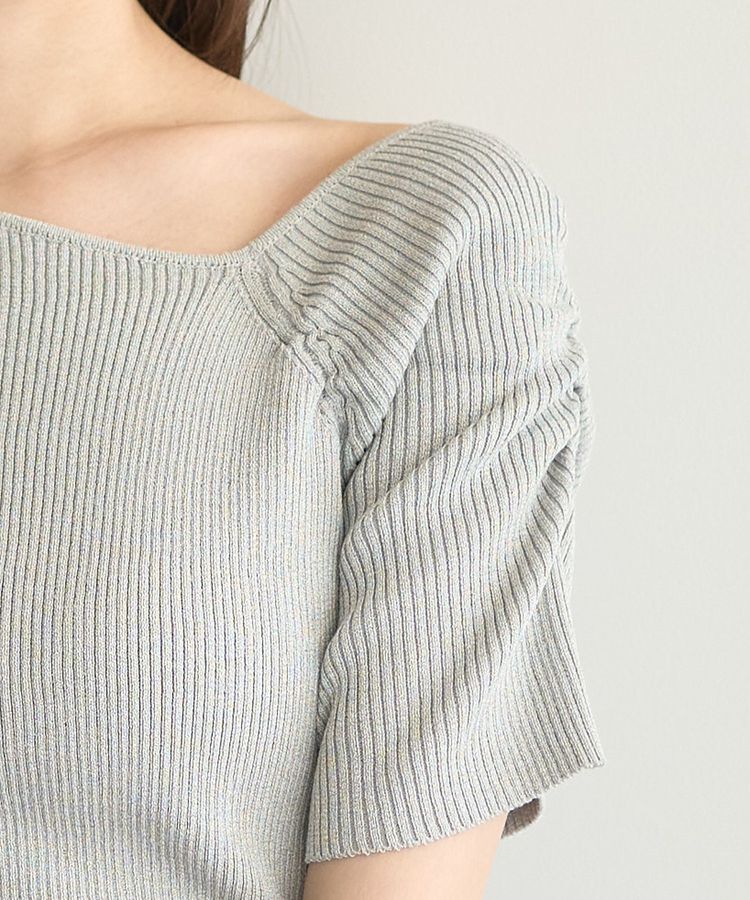 earth music&ecology「アシメネックリブニットプルオーバー」|ニット・セーター|