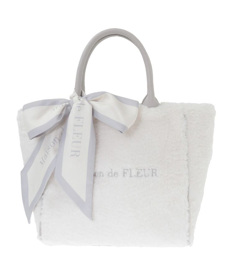 Maison de FLEUR「スカーフ付きボア2WayMトートバッグ」|トートバッグ|