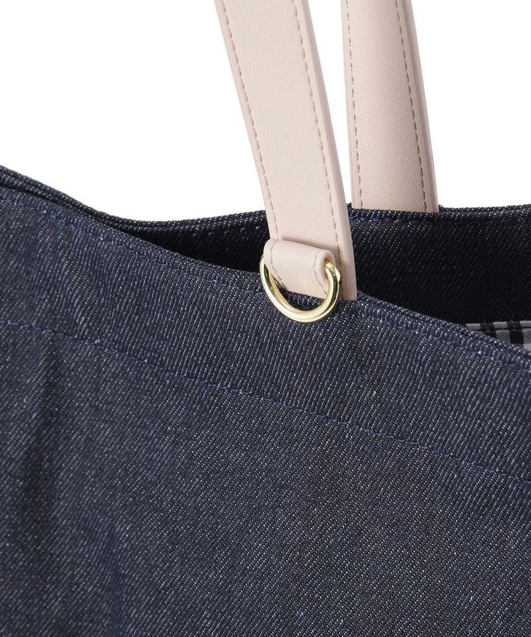 Maison de FLEUR「デニムブランドロゴスクエアトートバッグ」|トートバッグ|