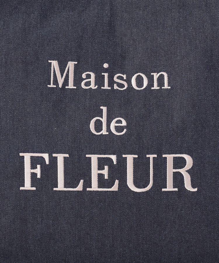 Maison de FLEUR「デニムブランドロゴスクエアトートバッグ」|トートバッグ|