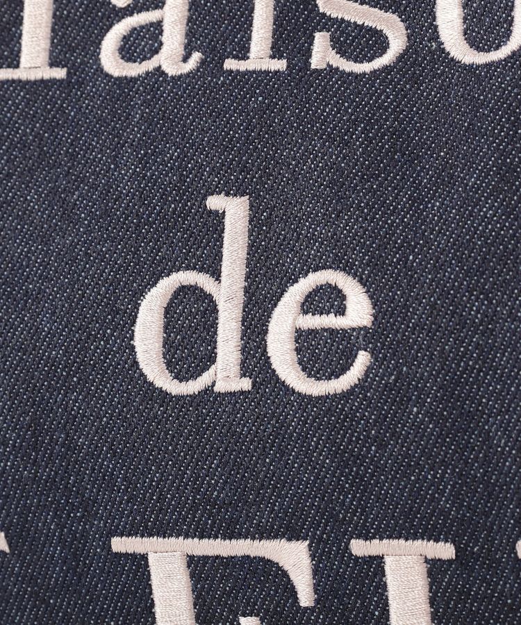 Maison de FLEUR「デニムブランドロゴスクエアトートバッグ」|トートバッグ|