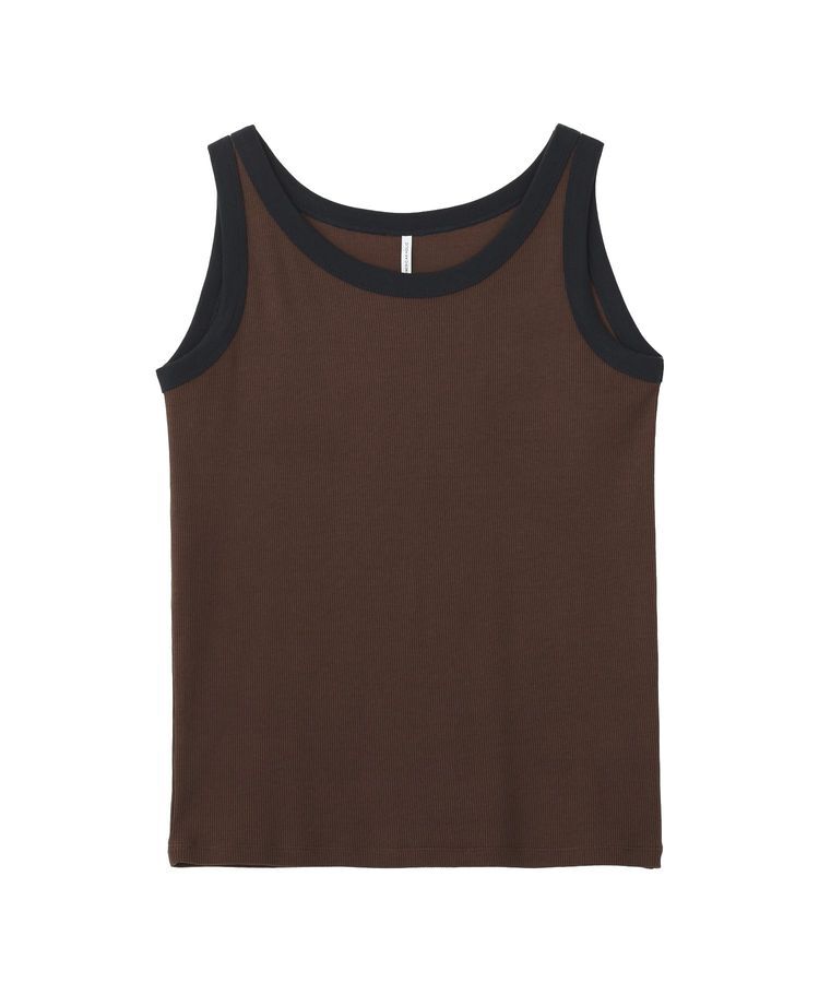 AMERICAN HOLIC「【抗菌防臭】バイカラーテレコタンクトップ」|キャミソール|