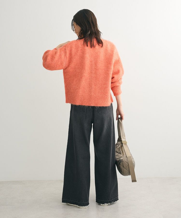 Green Parks「毛ふきシャギーVネックカーディガン」|カーディガン|