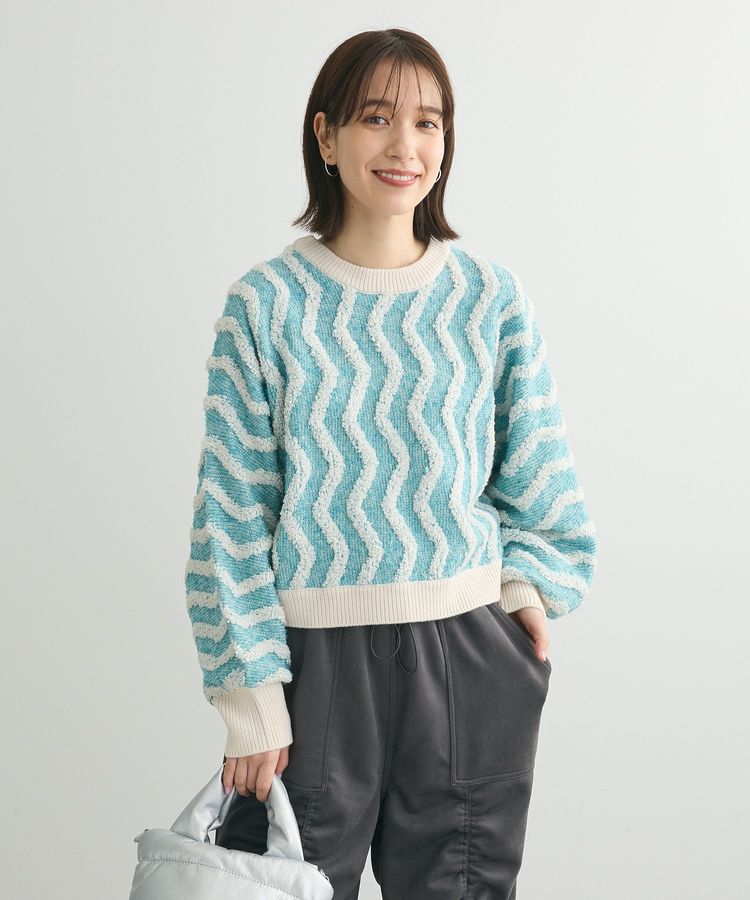 Green Parks「・ELENCARE DUE ブークレナミナミニット」|ニット・セーター|