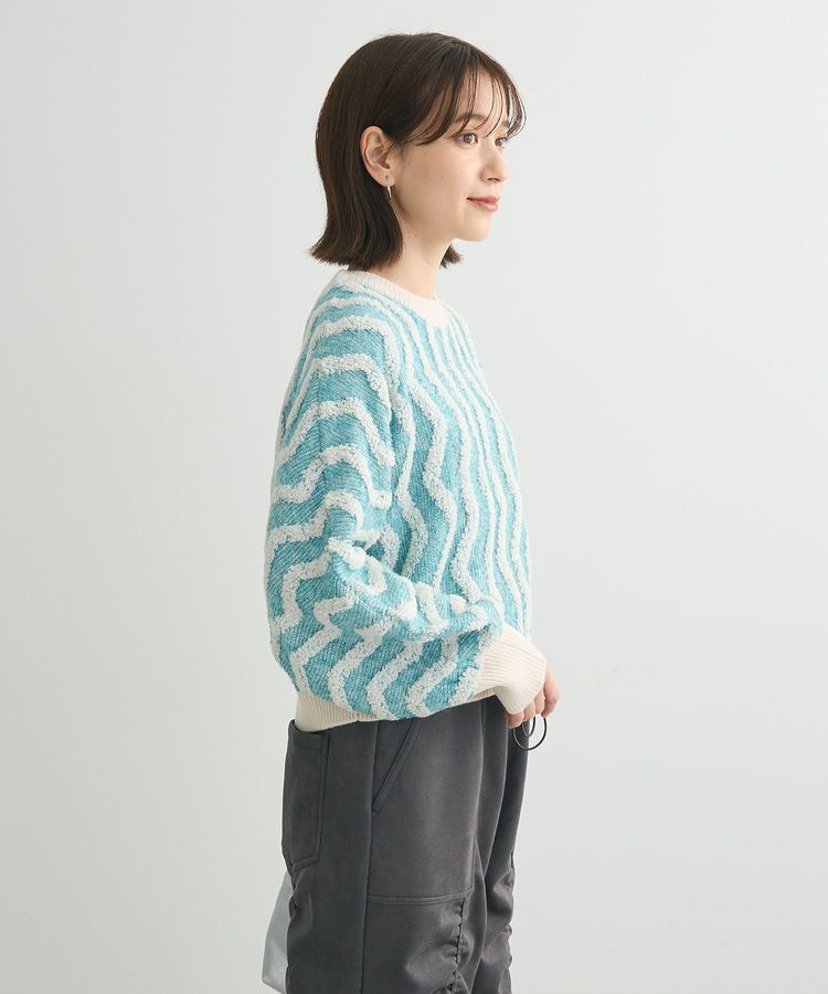 Green Parks「・ELENCARE DUE ブークレナミナミニット」|ニット・セーター|