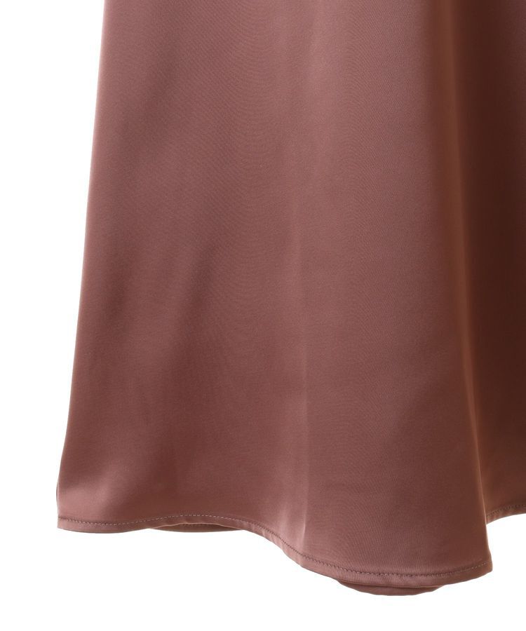 Green Parks「・Petit Fleur サテンフレアスカート」|フレア|