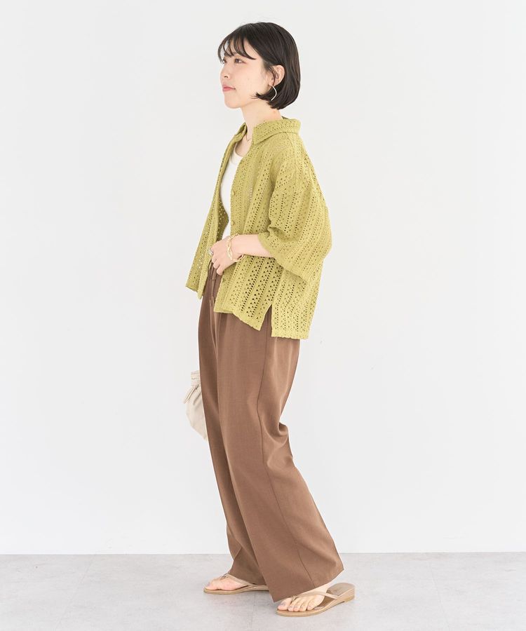 Green Parks「インド綿 衿付きレースシャツ」|シャツ・ブラウス|