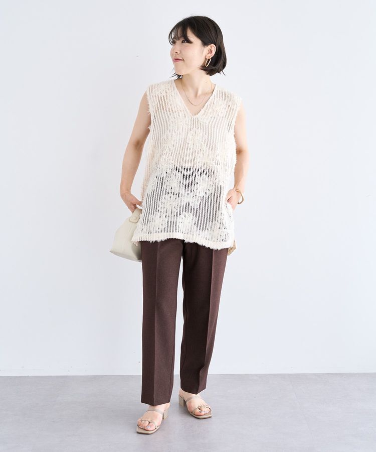 Green Parks「きれいシルエット麻調パンツ(テーパード)」|その他|