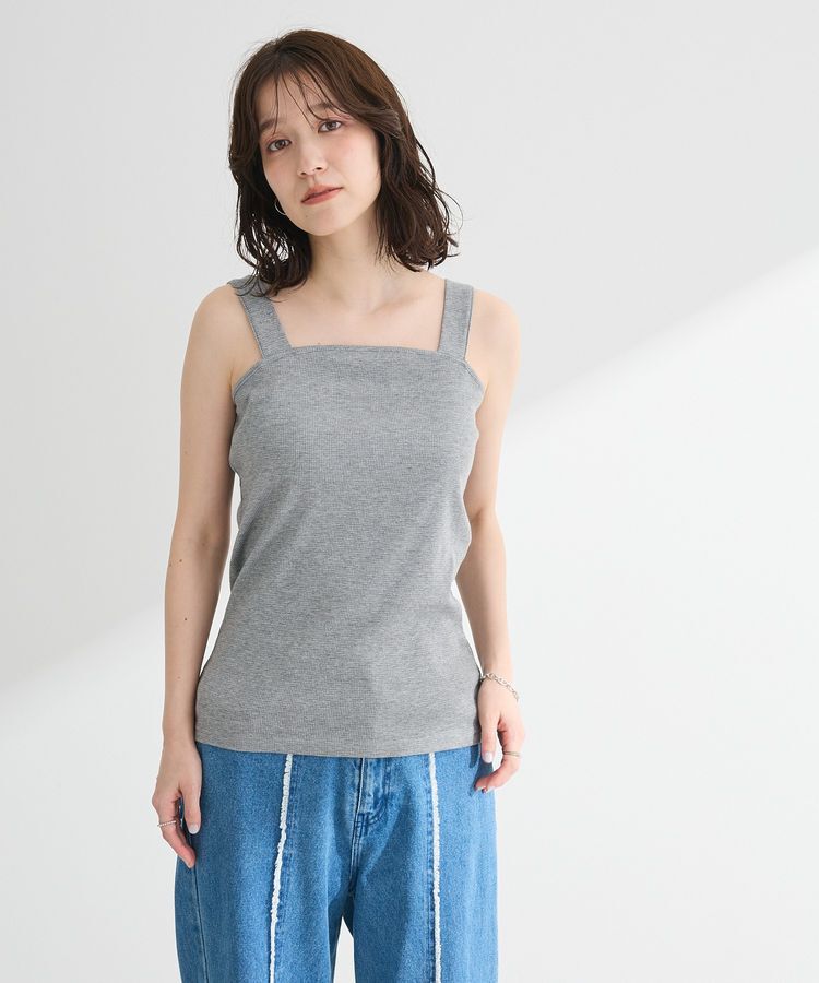 Green Parks「スクエアラメタンクトップ」|インナー|