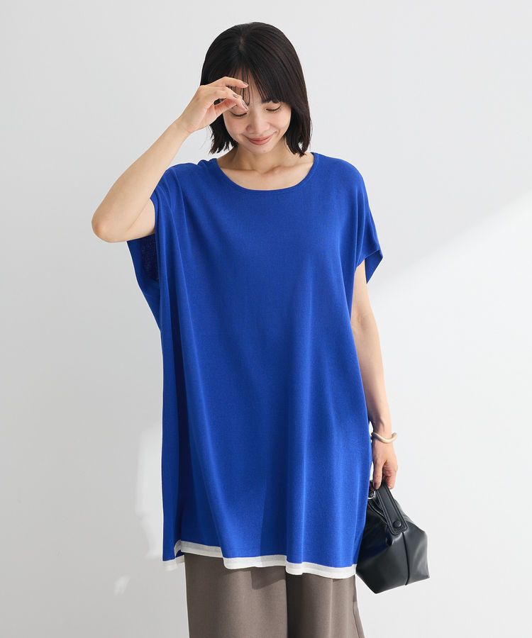 Green Parks「接触冷感ゆったりニットチュニック」|チュニック|