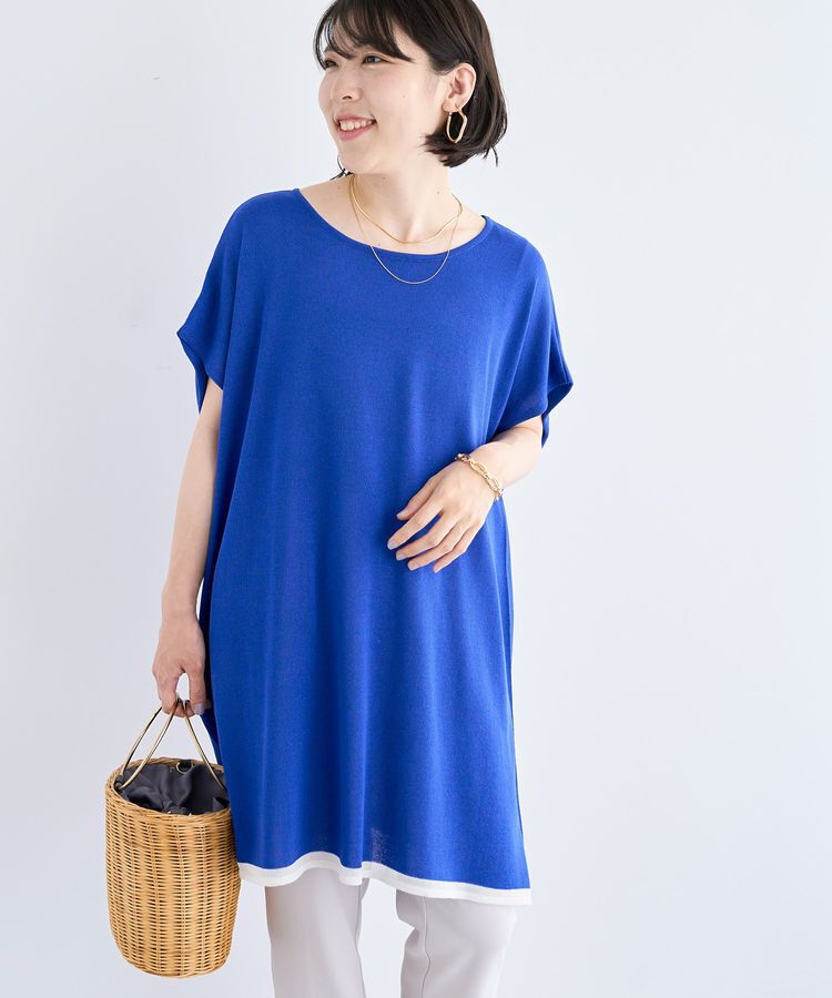 Green Parks「接触冷感ゆったりニットチュニック」|チュニック|