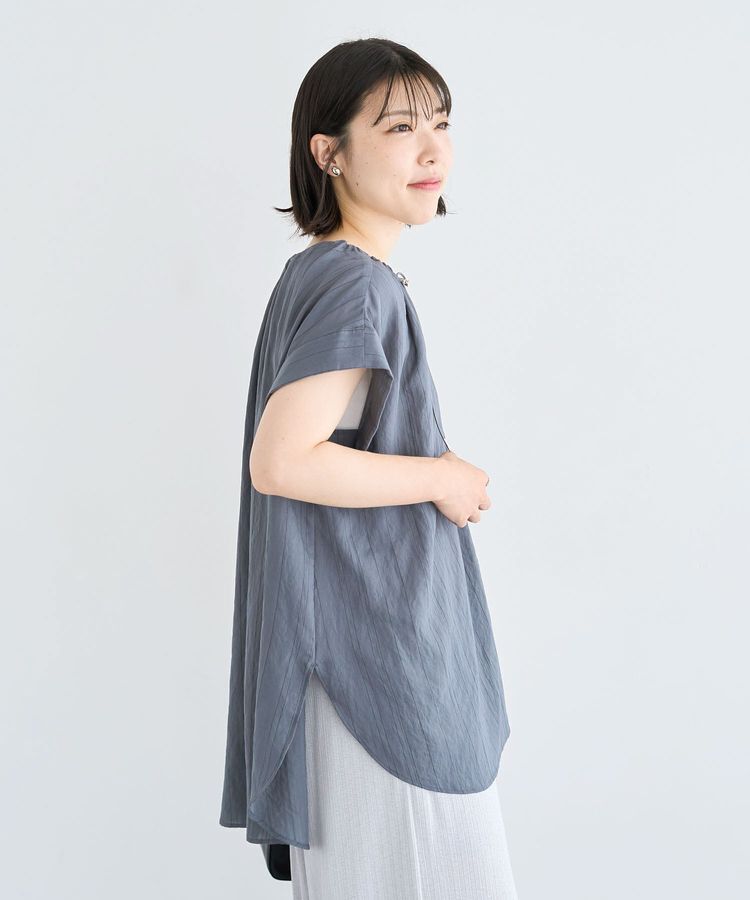 Green Parks「ドロストネックフレンチスリーブブラウス」|シャツ・ブラウス|